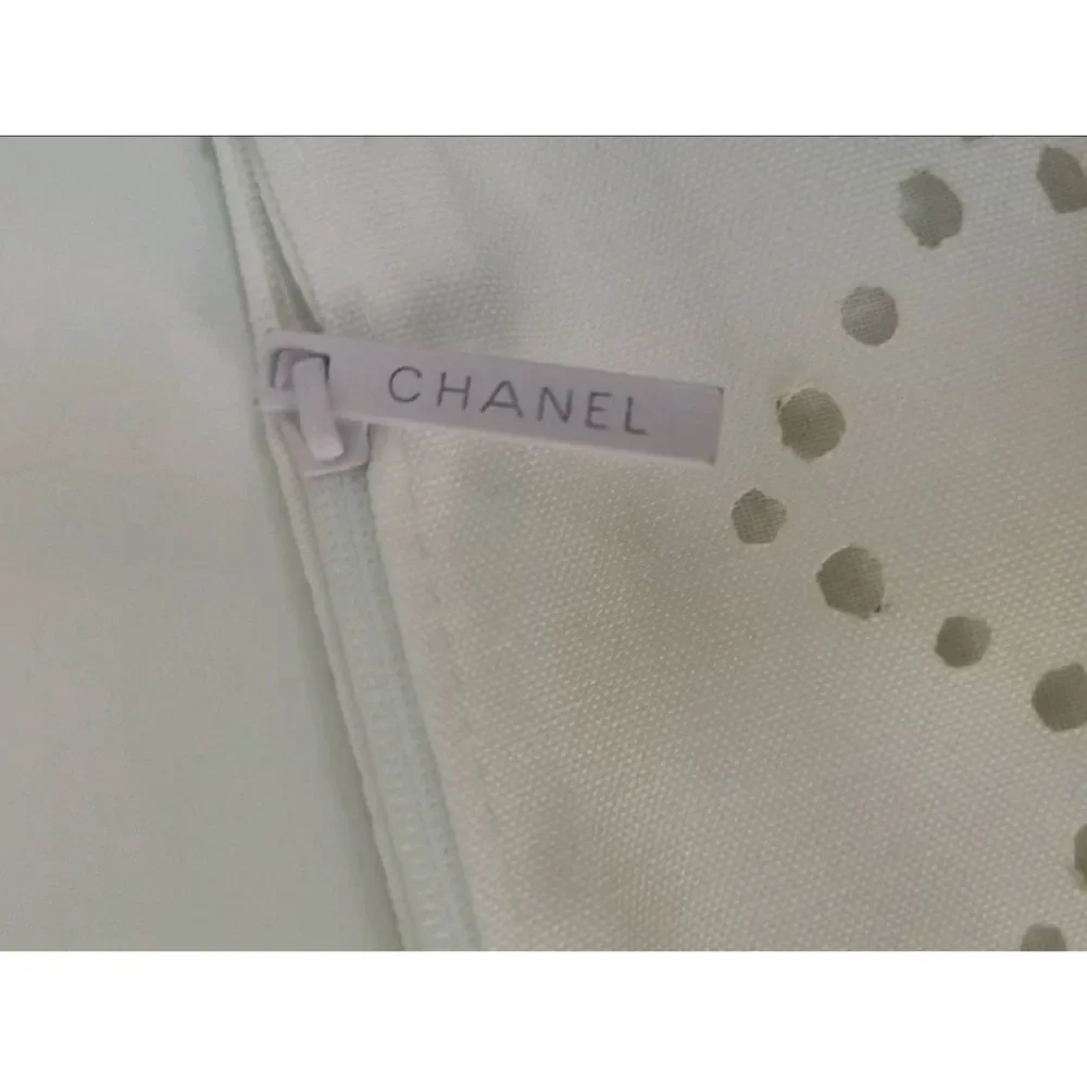 Pre-owned CHANEL Zippered Clothes Dust Bag Travel Storage Garment Cover